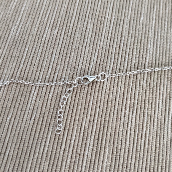 Sterling Silver Interlocking Circles Necklace - Picture 2 of 3
